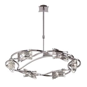 Kromo Polished Chrome Ceiling Lights Mantra Ring Pendants